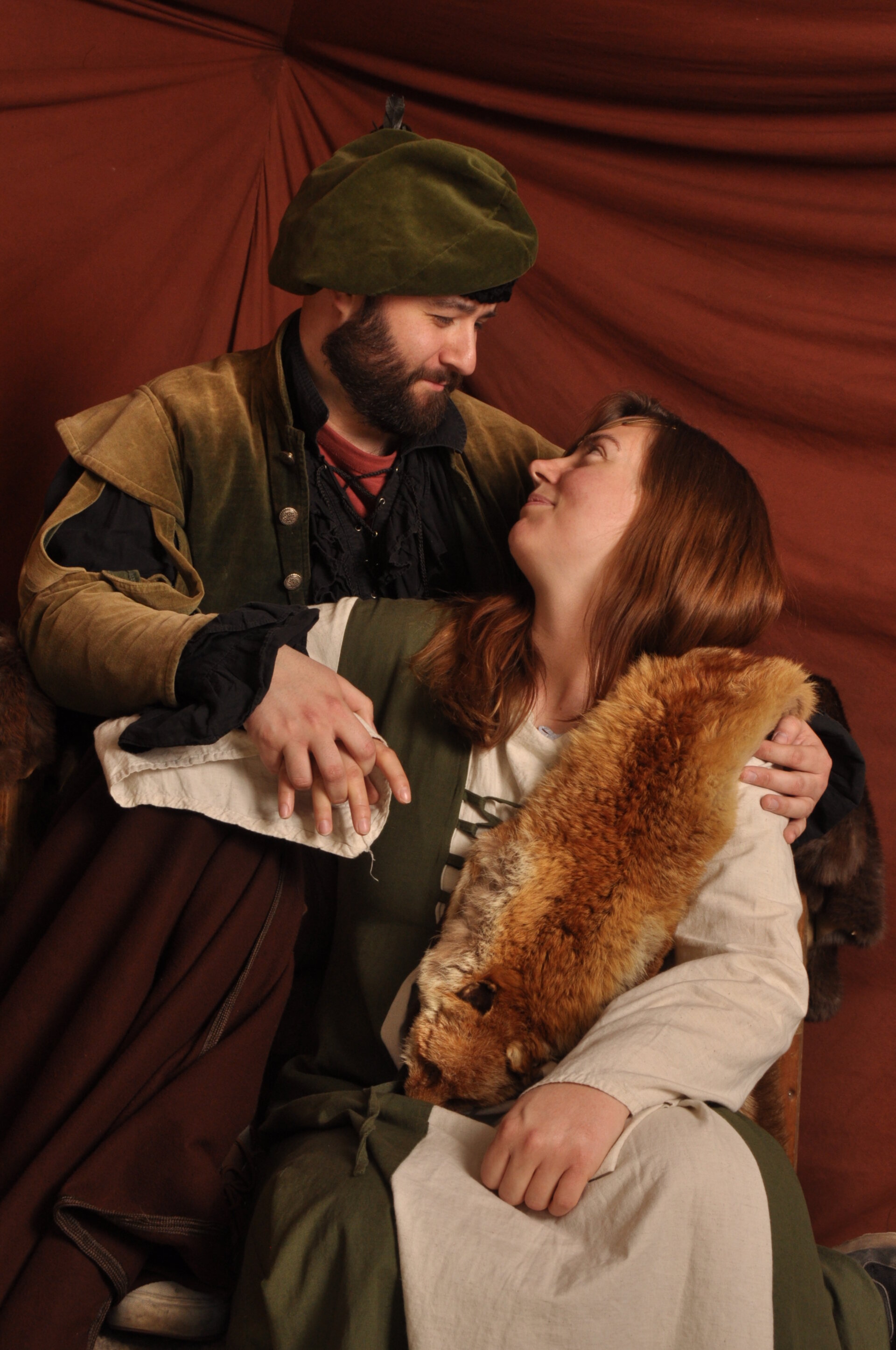 Jordon and Isabel in medieval costume